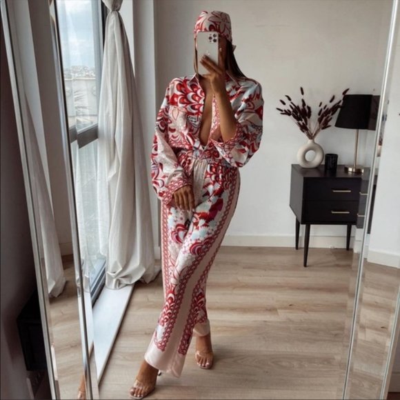 ZARA Patchwork PANTS - Picture 10 of 10